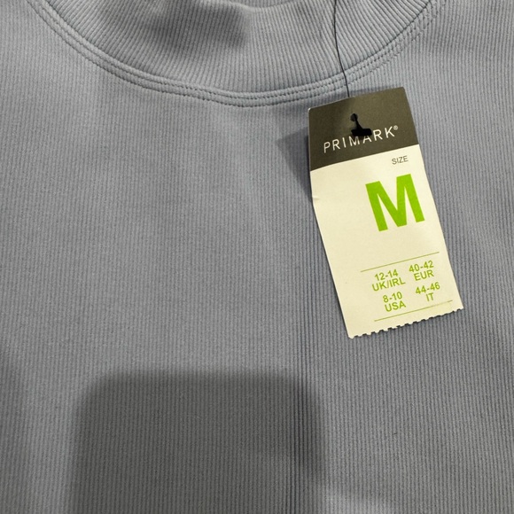 Primark Light Gray Ribbed Top - Picture 2 of 2
